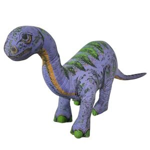 Vintage 1992 Applause GIANTS Brachiosaurus Dinosaur Plush 26" Purple & Green